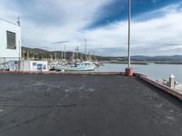 Residential Area with Pier and Harbor Landing in San Francisco, California, USA