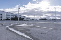 Winter Landscape in a Residential Area