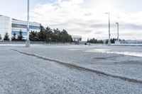 Winter Landscape in a Residential Area