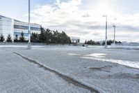 Winter Landscape in a Residential Area