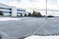 Winter Landscape in a Residential Area