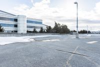 Winter Landscape in a Residential Area