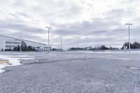 Winter Landscape in a Residential Area