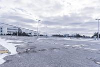 Winter Landscape in a Residential Area