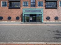 Residential Building in Europe with Brickwork Window