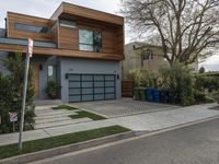 a modern home in los gatos neighborhood in the city center, with multiple levels