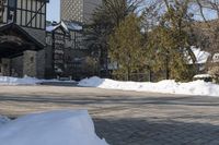 Residential Building Winter Scene - Toronto 002