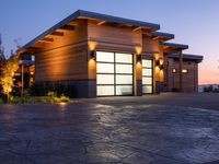 Residential Building with Wood Facade