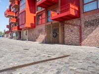 Residential Home in Berlin: Red Cobble Stone Lining the Road