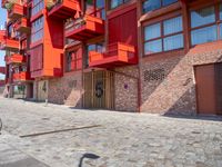 Residential Home in Berlin: Red Cobble Stone Lining the Road