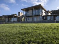 Residential Home with Lawn and Open Green Spaces