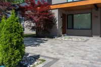 Residential Home with Tree in Toronto, Ontario, Canada