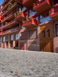 Residential Homes in Berlin: Red Cobblestone City 001