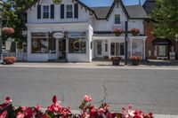 Residential Homes in the Suburb: Trees and Flowers Galore