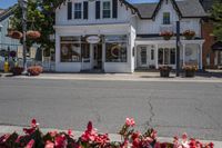 Residential Homes in the Suburb: Trees and Flowers Galore