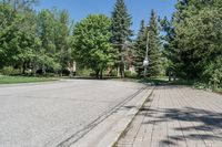 Residential Road with Asphalt in Canada