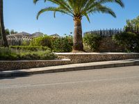 Residential Road in Mallorca: A European Landscape