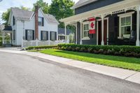 Residential Road in Ontario: Suburban House with Classic Architecture