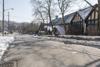 Residential Street in Toronto, Canada - Winter 002