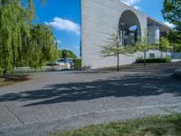 River in Berlin: Hard Shadows on Cobblestone Streets