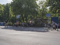 Road Asphalt in Berlin Neighborhood 002