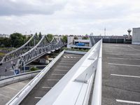 Road with Asphalt and Parking in Berlin, Germany