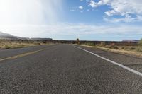 Road Asphalt in Utah Desert Landscape 002