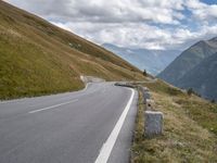 Road in Austria Landscape with Mountain View