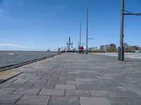 Straight Road in Bremen Harbor, Germany