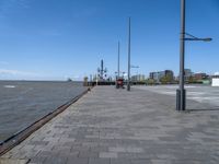 Straight Road in Bremen Harbor, Germany