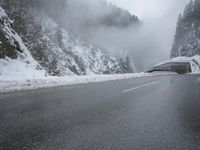 Road and Bridge in Mountain Landscape