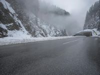 Road and Bridge in Mountain Landscape