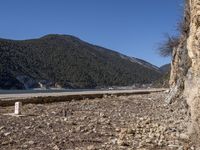 Road on Coastal Landscape in Shangri-La, Yunnan, China