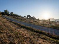 Road at Dawn in Tuscany, Italy