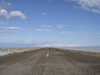 Road through Coastal Desert in Utah