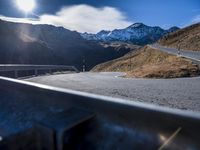Road Through the European Alps: A Majestic Mountain Landscape