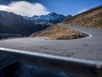 Road Through the European Alps: A Majestic Mountain Landscape