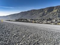 Road through Highlands: Iceland Mountain Landscape