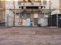 Road Leading to Los Angeles Warehouse in USA