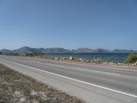 Road in Mallorca: Embracing Nature Under a Clear Sky