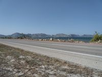 Road in Mallorca: Embracing Nature Under a Clear Sky