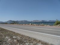 Road in Mallorca: Embracing Nature Under a Clear Sky