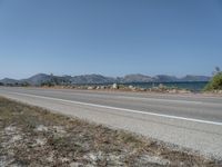 Road in Mallorca: Embracing Nature Under a Clear Sky