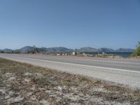 Road in Mallorca: Embracing Nature Under a Clear Sky