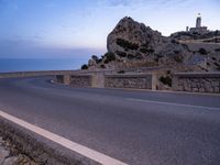 Road in Mallorca, Spain at Dawn