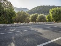 Road through Mallorca's beautiful landscape in Spain