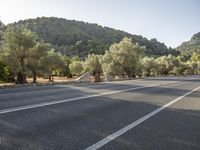 Road through Mallorca's beautiful landscape in Spain