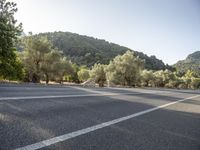 Road through Mallorca's beautiful landscape in Spain