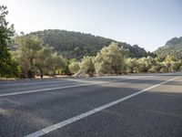 Road through Mallorca's beautiful landscape in Spain