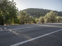 Road through Mallorca's beautiful landscape in Spain